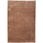 Modern Handloom Silk (Silkette) Brown 2' x 3' Rug