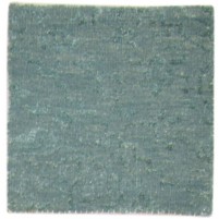 Modern Hand Knotted Wool Green 2' x 2' Rug